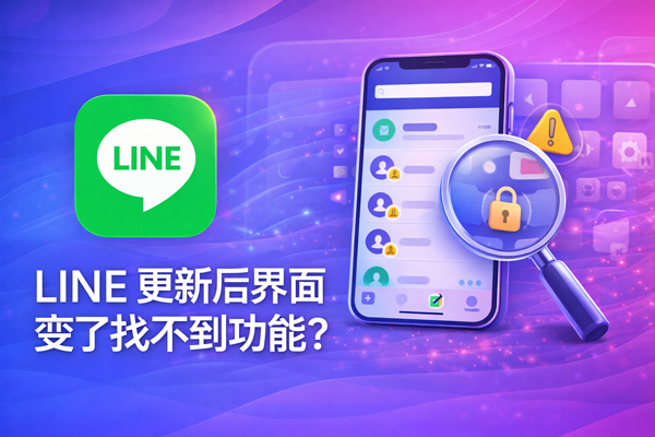 LINE 更新後介面變了找不到功能？