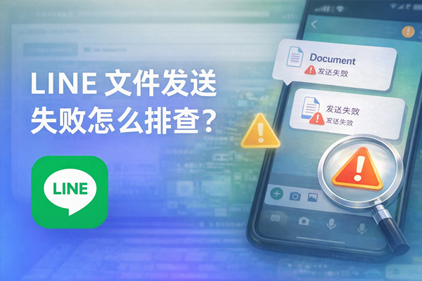 LINE 檔案傳送失敗怎麼排查？