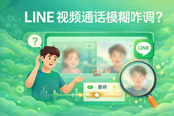 LINE 視訊通話模糊咋調？